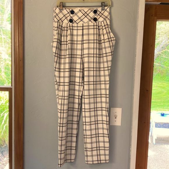 Dabuwawa Plaid High Waisted Pants Size 28 - Picture 1 of 16